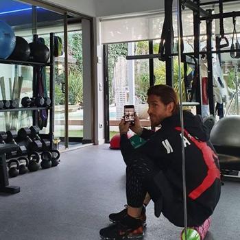 Sergio Ramos en una de sus zonas de entrenamiento