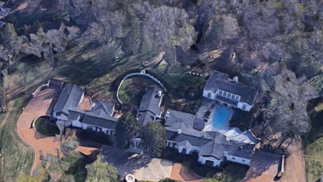 Vista aérea de la casa de Nashville de Taylor Swift
