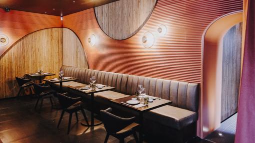 The restaurant dining room