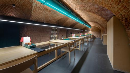 One of the restaurant spaces