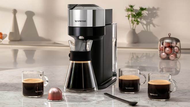 Horizontal Borde Mismo Vertuo: hasta medio litro de café con una sola cápsula de Nespresso
