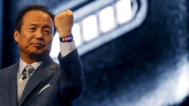 J.K. Shin, Presidente de Samsung Electronics, durante una presentación