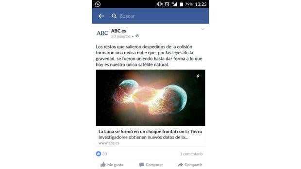 Los artículos de ABC se descargarán de forma casi inmediata en Facebook