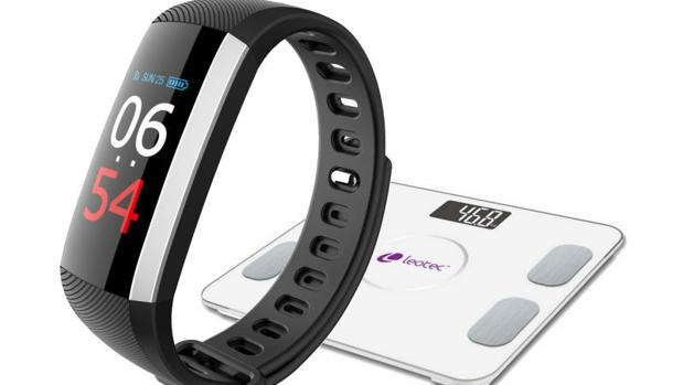 La pulsera de actividad y la báscula inteligente de Leotec