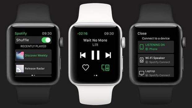 Captura de cómo queda la aplicación en un reloj inteligente