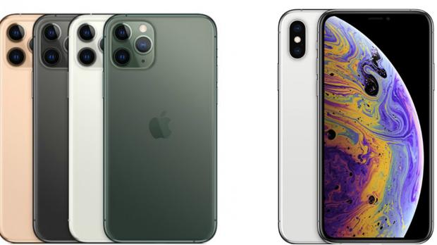 Detalle del iPhone 11 Pro frente al iPhone XS
