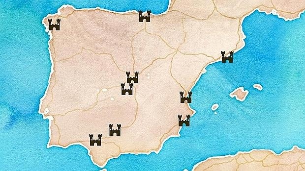 mapa castillos españa De ruta por los mejores castillos de España