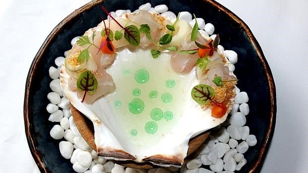 Tiradito a medias de Tiradito & Pisco Bar