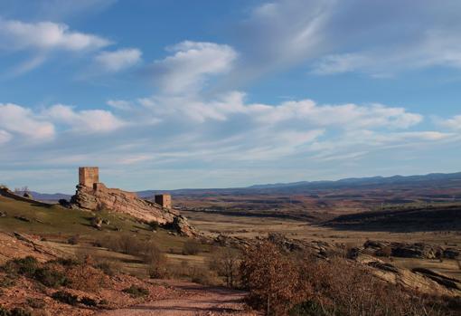Castillo de Zafra, en el municipio de Campillo de Dueñas
