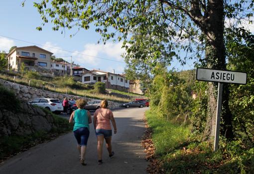 Entrada a Asiegu, en Asturias
