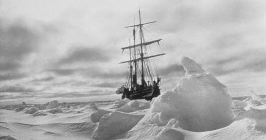 Una imagen del Endurance, el barco de la expedición de Ernest Shackleton