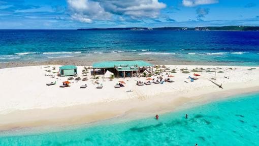 One of the 33 beaches of Anguilla, with its transparent waters