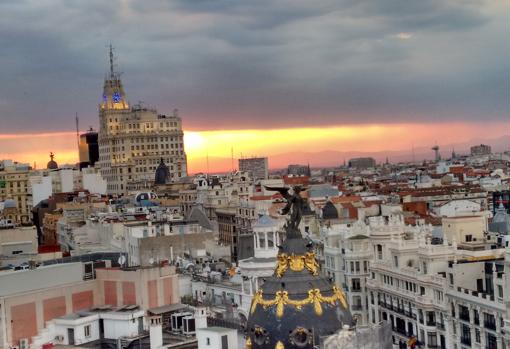 Sunset from the Círculo de Bellas Artes